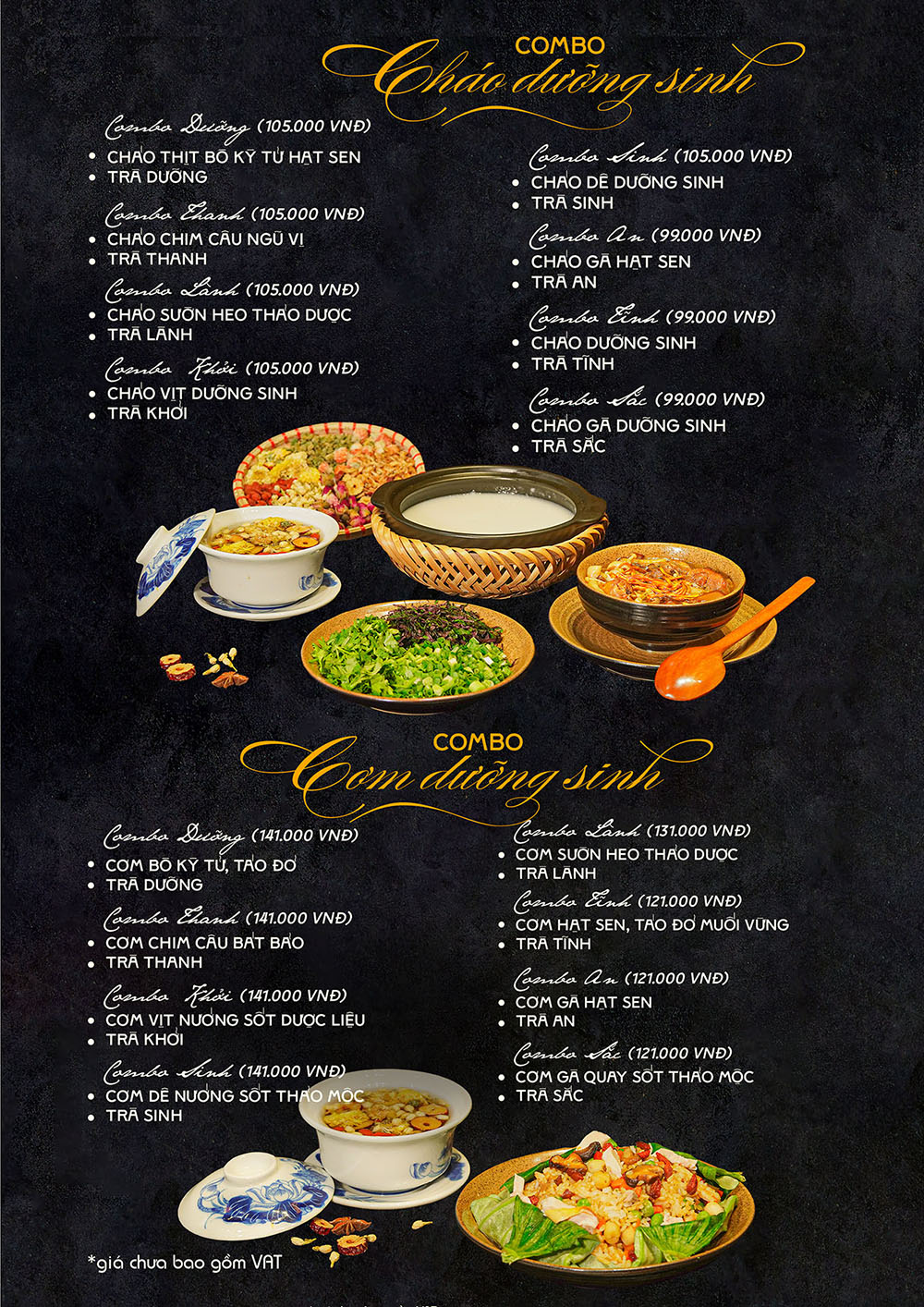 COMBO CHÁO DƯỠNG SINH