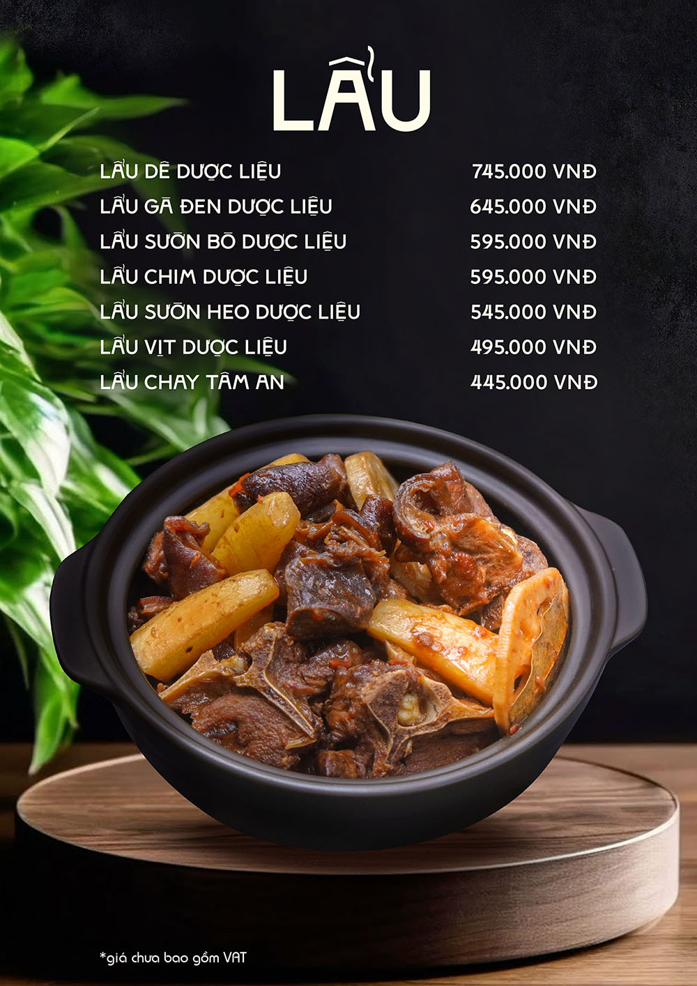 MENU LẨU