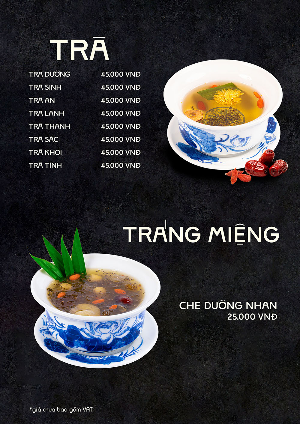 MENU TRÀ
